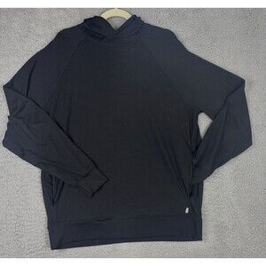 Feat ClothingStandard Black Hoodie Unisex Sz L Pockets No Drawstring